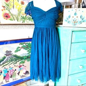 Retro Chic by Torrid Dot Powernet Lace Dress